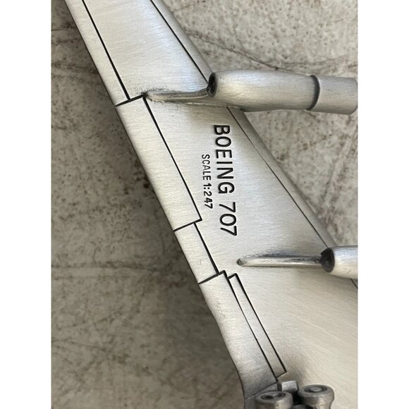 Lot of 2 Danbury Mint Boeing 707 Pewter Great Aircraft of History - Scale 1:247 - Picture 10 of 16